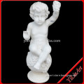 Carved Stone Child Statue, Garden Statue, Marble Statue Sculpture